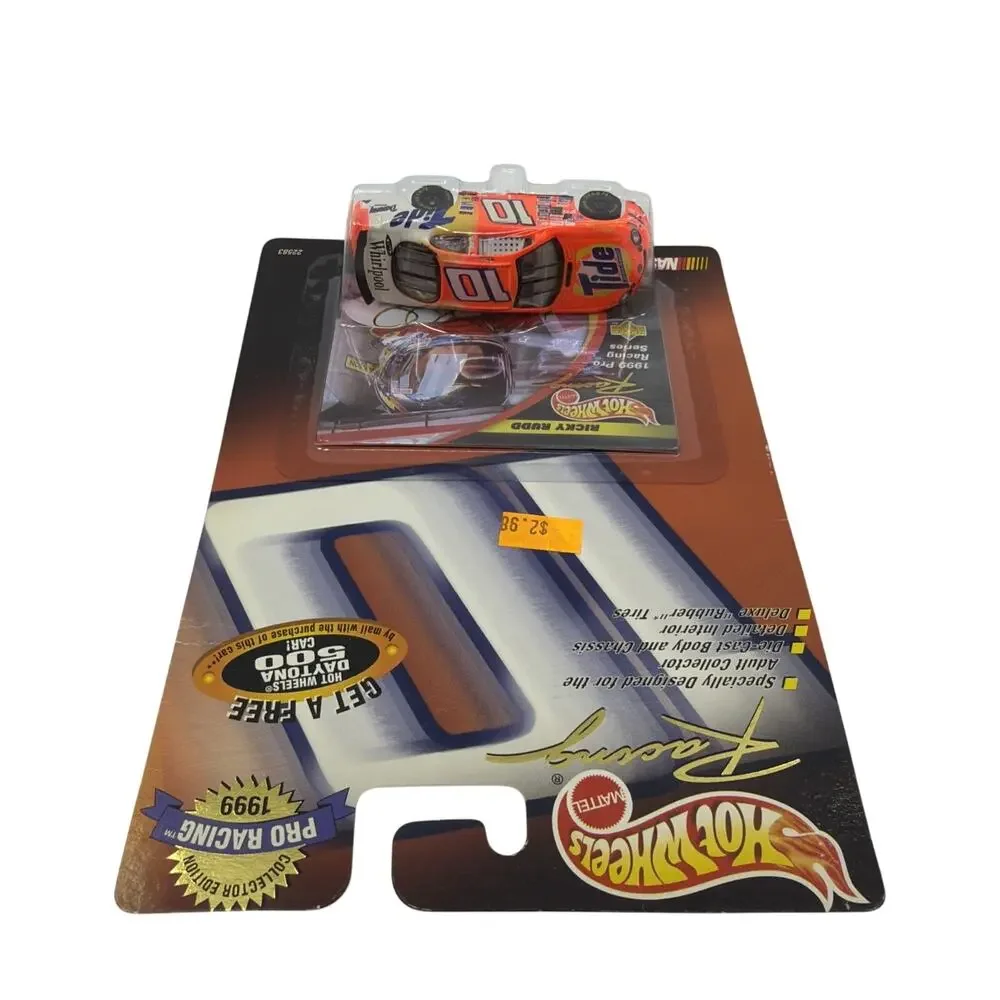 Lot of 2 Hot Wheels NASCAR Diecast Cars #10 Rudd #60 Bodine 1:64 NIB